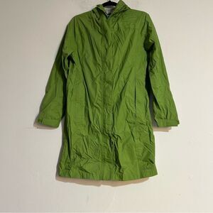 L.L. Bean Green Waterproof Ripstop Rain Jacket Size Small Nylon